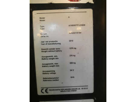 Magasemelésű béka 2019  Unicarriers 160SDTFVJN630 (6)