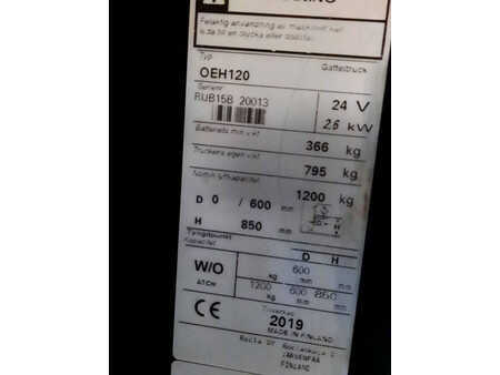 Preparador de pedidos vertical 2019  Unicarriers OEH120 (6)