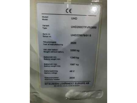 Schubmaststapler 2020  Unicarriers UHD200DTFVRG850 (6)