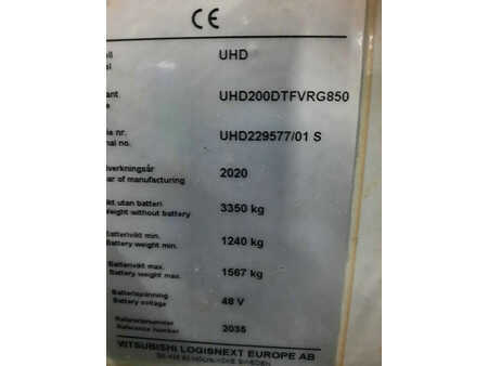 Schubmaststapler 2020  Unicarriers UHD200DTFVRG850 (5)