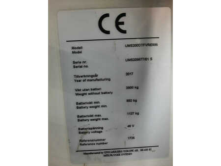 Schubmaststapler 2017  Unicarriers UMS200DTFVRE895 (4)
