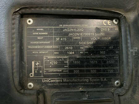 Elektromos 4 kerekű 2020  Unicarriers JAG 2 N1 L20 Q (5)