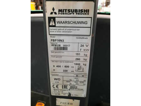 Transpaletas manuales  Mitsubishi PBP16N3 (6)