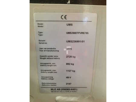 Skyvemast 2021  Unicarriers UMS200DTFVRE795 (6)