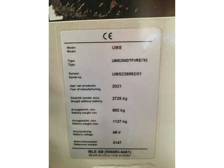 Skyvemast 2021  Unicarriers UMS200DTFVRE795 (6)