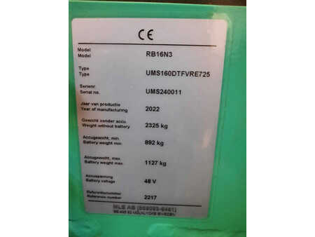 Työntömastotrukki 2022  Mitsubishi UMS160DTFVRE725 (6)