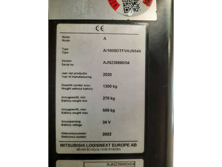 Pallestabler 2020  Unicarriers 160SDTFVH540AJN (6)