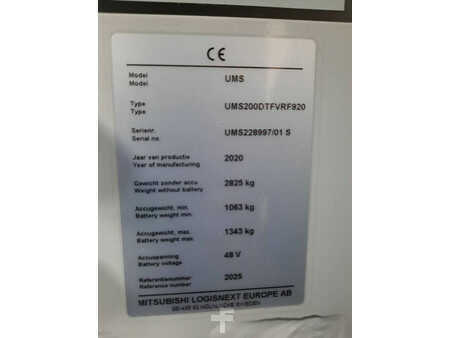 Työntömastotrukki 2020  Unicarriers 200DTFVRF920UMS (6)