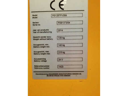 Ledstaplare gå 2014  Unicarriers PS125TFV359 (6)