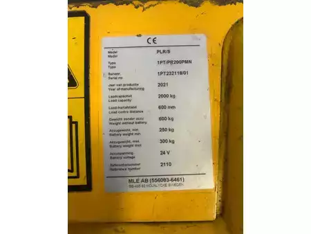 Transpalettes électriques 2021  Unicarriers 1PT/PR200PMN (4)