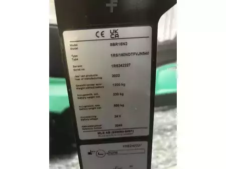Stacker de condutor em pé 2022  Mitsubishi SBR 16 N2 (5)