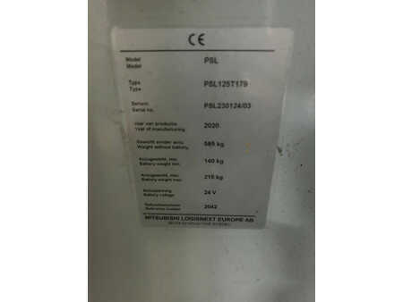 Ruční vysokozdvižný vozík 2020  Unicarriers PSL 125 T 179 (3)