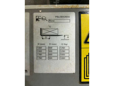 Ruční vysokozdvižný vozík 2020  Unicarriers PSL 125 T 179 (4)