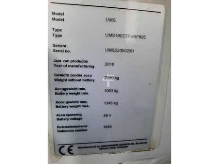 Schubmaststapler 2018  Unicarriers 160DTFVRF895UMS (6)