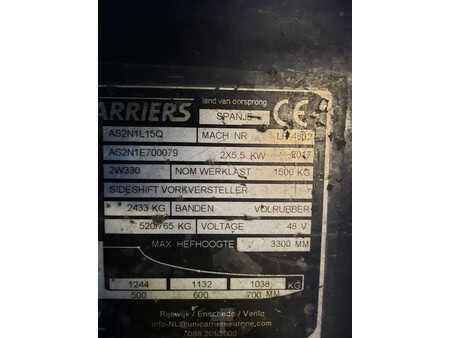 Sähkö - 4 pyör 2017  Unicarriers AS2N1L15Q (6)