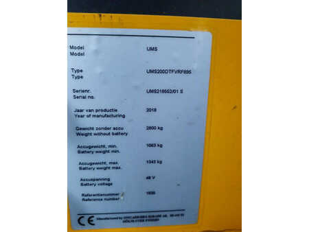 Schubmaststapler 2018  Unicarriers 200DTFVRF895UMS (6)