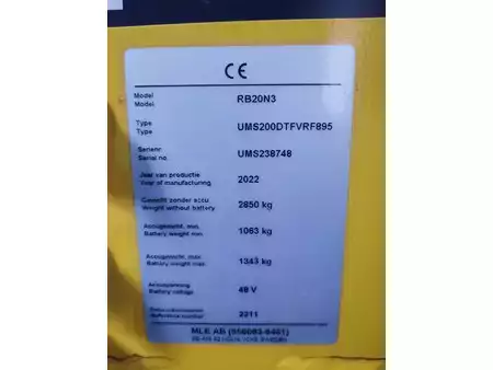 Skjutstativtruck 2022 Mitsubishi RB20N3 (6)