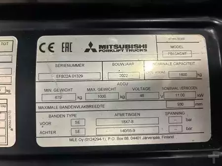 Elektro tříkolové VZV 2022  Mitsubishi FB 16 ACNT (6)