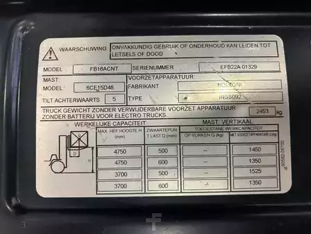 Elektro tříkolové VZV 2022  Mitsubishi FB 16 ACNT (7)