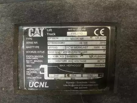 Chariots électriques à 4 roues 2019  CAT Lift Trucks EP30CN (6)