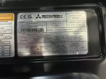 Elektro tříkolové VZV 2026  Mitsubishi FB18CN2T (7)