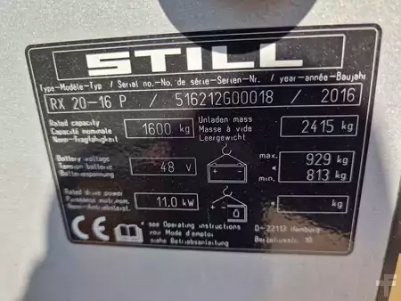 Elektro 4 Rad 2016  Still RX20-16P mit 274 Betriebsstunden (8)