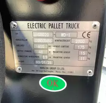 Porta-paletes elétrico 2025  HC (Hangcha) CBD 20 - WD-I (4)