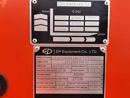 Elektro 4 Rad 2025  EP Equipment EFL2503-HV-12 / 25 Tonnen Elektrostapler (7)