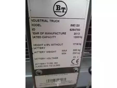 Hochhubwagen 2013  BT RWE120 (16)