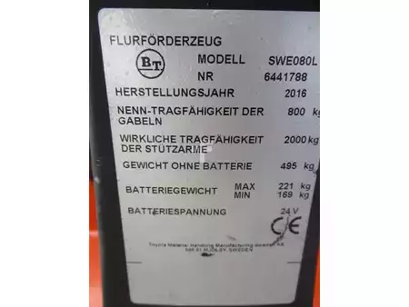 Hochhubwagen 2016  BT SWE 080L (11)