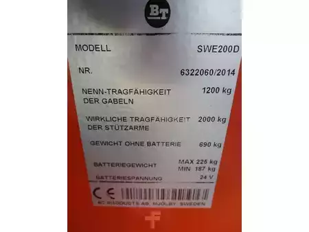 Висотний штабелер 2014  BT SWE200D (12)