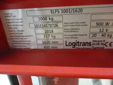 Elektrische palletwagens 2018  Logitrans ELFS 1001/1620 (14)