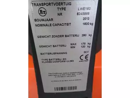 Transpallet elettrici 2013  BT LWE160 (10)