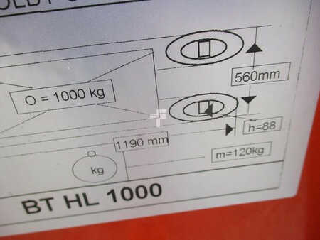 Wózek wysokiego podnoszenia 2002  BT HL 1000 (10)