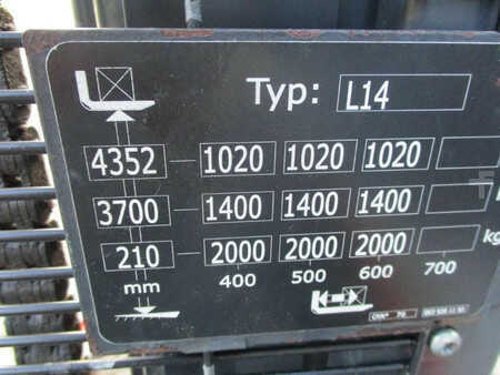 Wózek wysokiego podnoszenia 2020  Linde L14 (15)