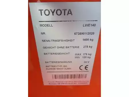 Transpallet elettrici 2020  Toyota LWE140 (9)