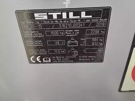 Carrelli elettrici 3 ruote 2018  Still RX20-15 (11)