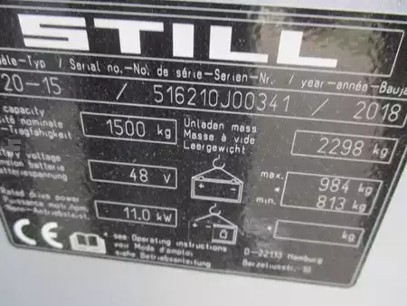 Carrelli elettrici 3 ruote 2018  Still RX20-15 (17)