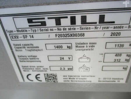 Apilador eléctrico 2020  Still EXV-SF14 (13)