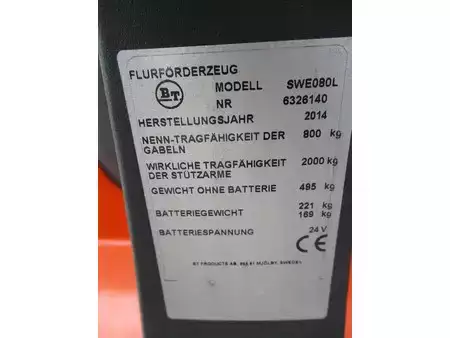 Hochhubwagen 2014  BT SWE 080L (10)