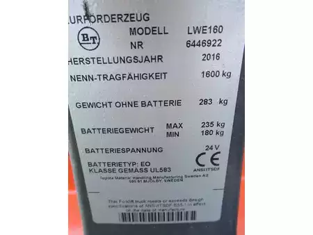 Niederhubwagen 2016  BT LWE160 (8)