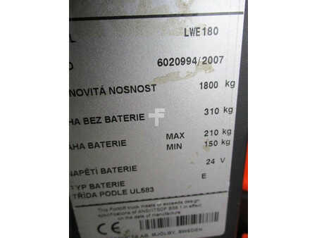 Lavtløftende truck 2007  BT LWE180 (10)