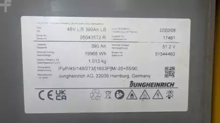 Elektro 3 Rad 2019  Jungheinrich EFG 220 Li-Ion Batterie (10)