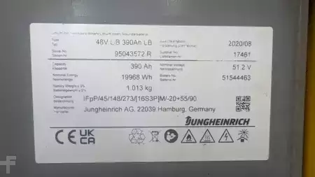 Chariots électriques à 3 roues 2019  Jungheinrich EFG 220 Li-Ion Batterie (10)
