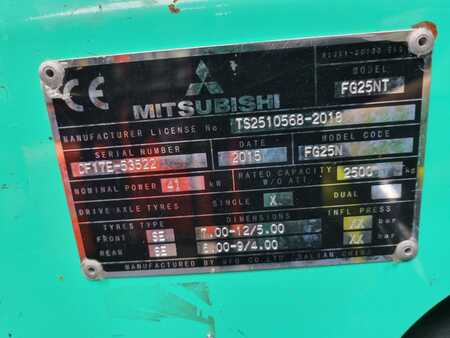 Gas gaffeltruck 2015  Mitsubishi FG25NT (9)