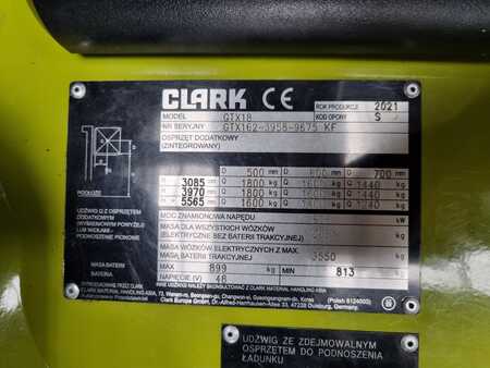 Elektro tříkolové VZV 2021  Clark GTX18 (6)