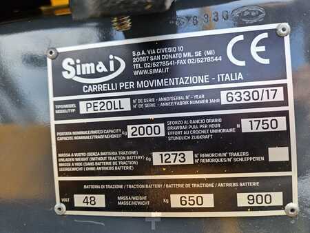 Veicoli elettrici con pianale 2017  Simai PE 20 (9)