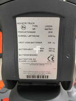 Transpaleta eléctrica 2016  BT LPE 200 (battery 2022) (6)
