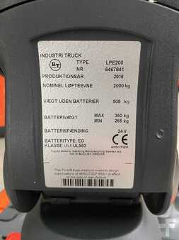 Apilador conductor incorporado 2016  BT LPE 200 (battery 2022) (6)