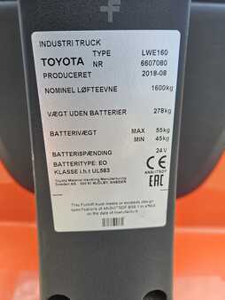 Porta-paletes elétrico 2018  Toyota LWE 160 li-ion (6)